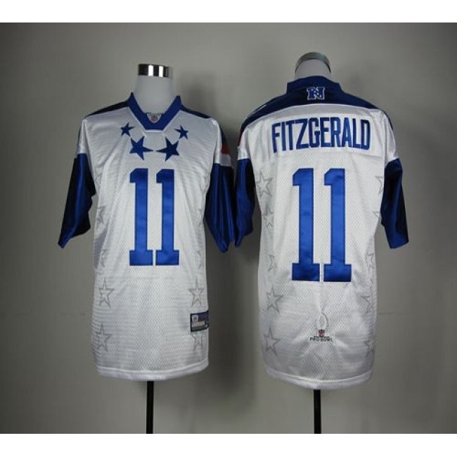NFL Jersey Cardinals #11 Larry Fitzgerald White 2012 Pro Bowl Stitched