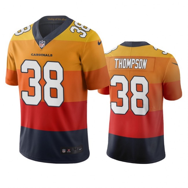 Arizona Cardinals #38 Jalen Thompson Sunset Orange Vapor Limited City Edition NFL Jersey