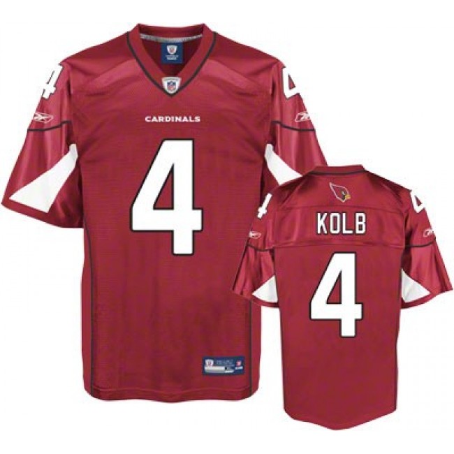 Cardinals #4 Kevin Kolb Red Stitched NFL Jersey