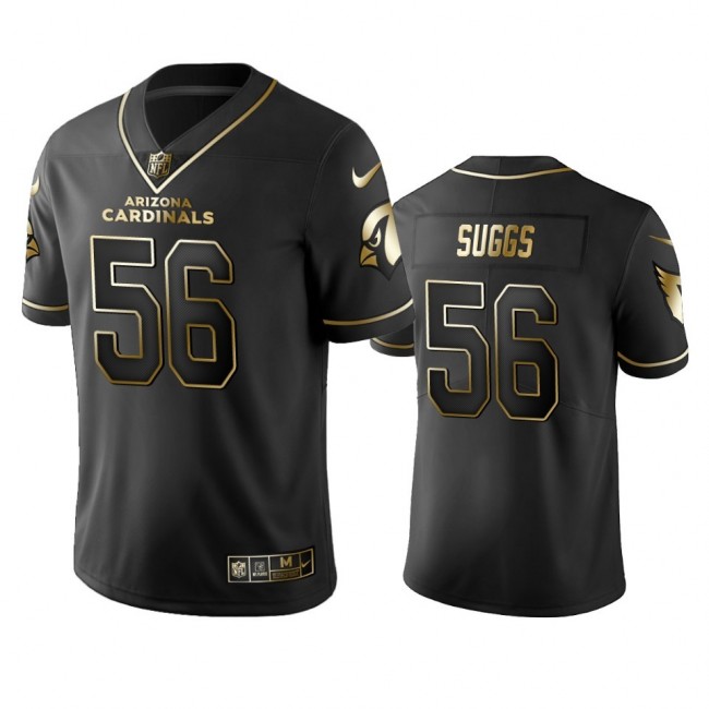 Cardinals #56 Terrell Suggs Men's Stitched NFL Vapor Untouchable Limited Black Golden Jersey