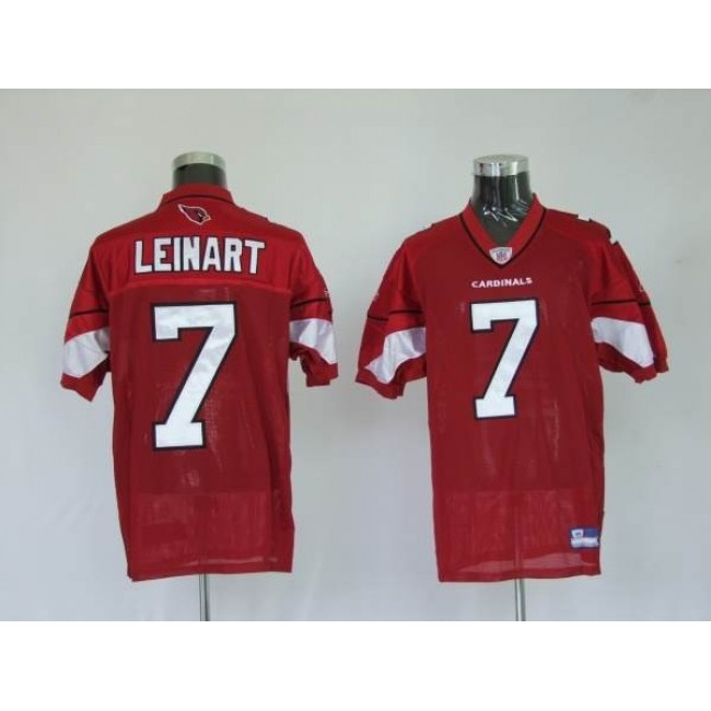 Cardinals #7 Matt Leinart Red Stitched NFL Jersey