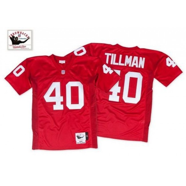 Mitchell And Ness 2000 Cardinals #40 Pat Tillman Red Throwback Stitched NFL Jersey