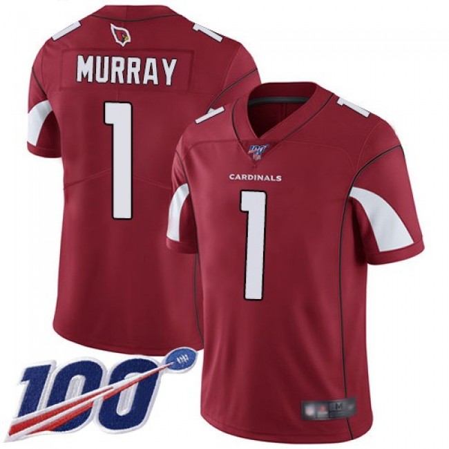 Nike Cardinals #1 Kyler Murray Red Team Color Men's Stitched NFL 100th Season Vapor Limited Jersey
