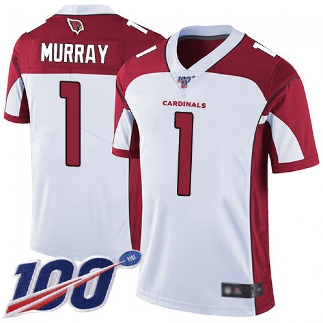 Nike Cardinals #1 Kyler Murray White Men's Stitched NFL 100th Season Vapor Limited Jersey