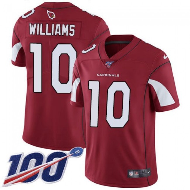 Nike Cardinals #10 Chad Williams Red Team Color Men's Stitched NFL 100th Season Vapor Limited Jersey