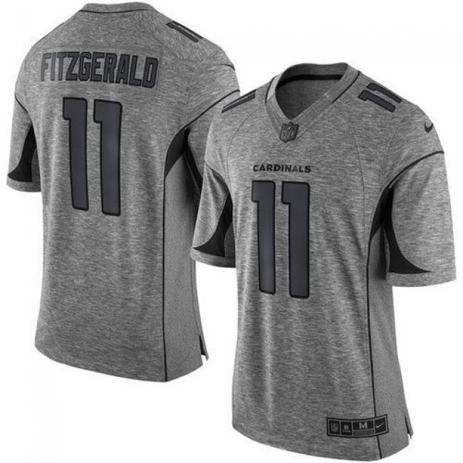Nike Cardinals #11 Larry Fitzgerald Gray Men's Stitched NFL Limited Gridiron Gray Jersey