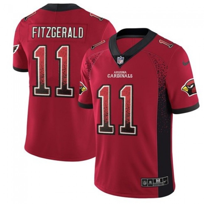 Nike Cardinals #11 Larry Fitzgerald Red Team Color Men's Stitched NFL Limited Rush Drift Fashion Jersey