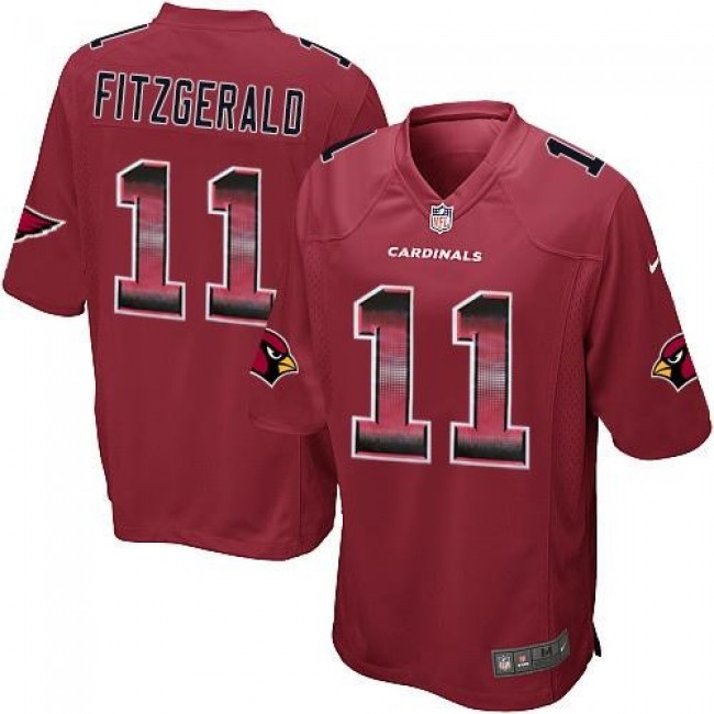 Nike Cardinals #11 Larry Fitzgerald Red Team Color Men's Stitched NFL Limited Strobe Jersey