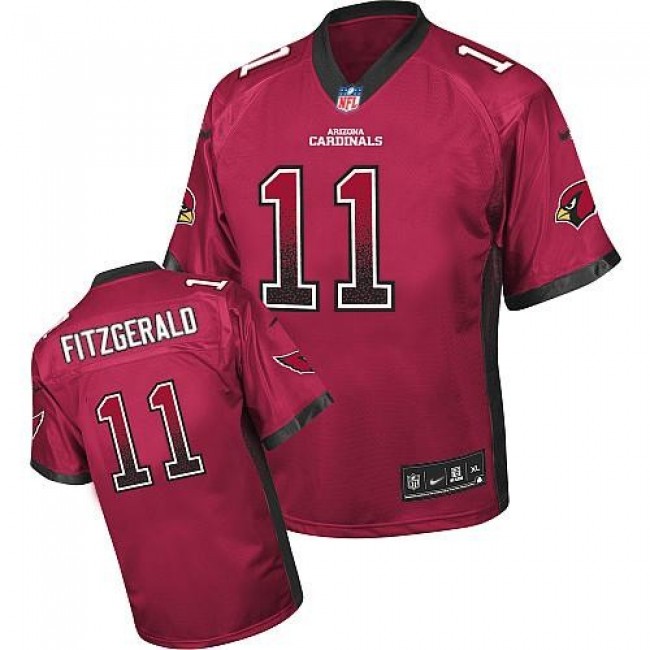 Arizona Cardinals #11 Larry Fitzgerald Red Team Color Youth Stitched NFL Elite Drift Fashion Jersey