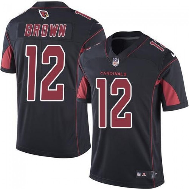 Arizona Cardinals #12 John Brown Black Youth Stitched NFL Limited Rush Jersey