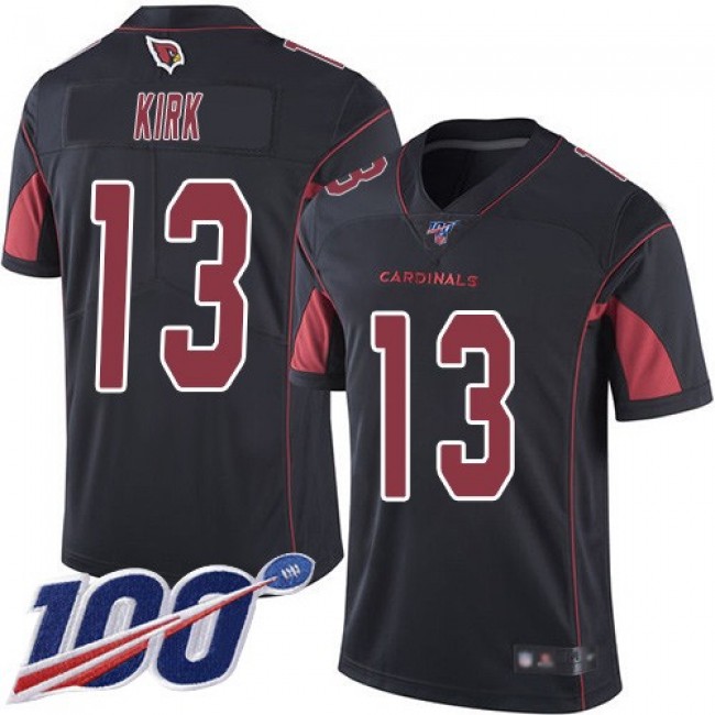 Nike Cardinals #13 Christian Kirk Black Men's Stitched NFL Limited Rush 100th Season Jersey