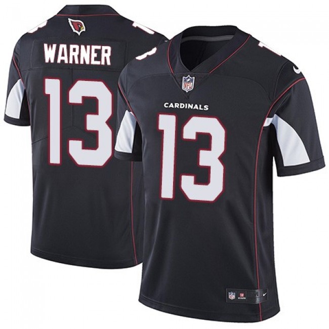 Nike Cardinals #13 Kurt Warner Black Alternate Men's Stitched NFL Vapor Untouchable Limited Jersey