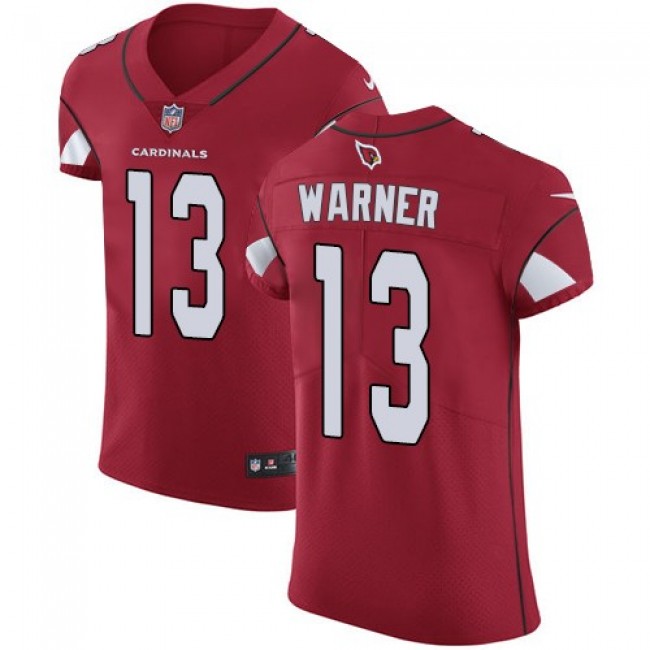 Nike Cardinals #13 Kurt Warner Red Team Color Men's Stitched NFL Vapor Untouchable Elite Jersey