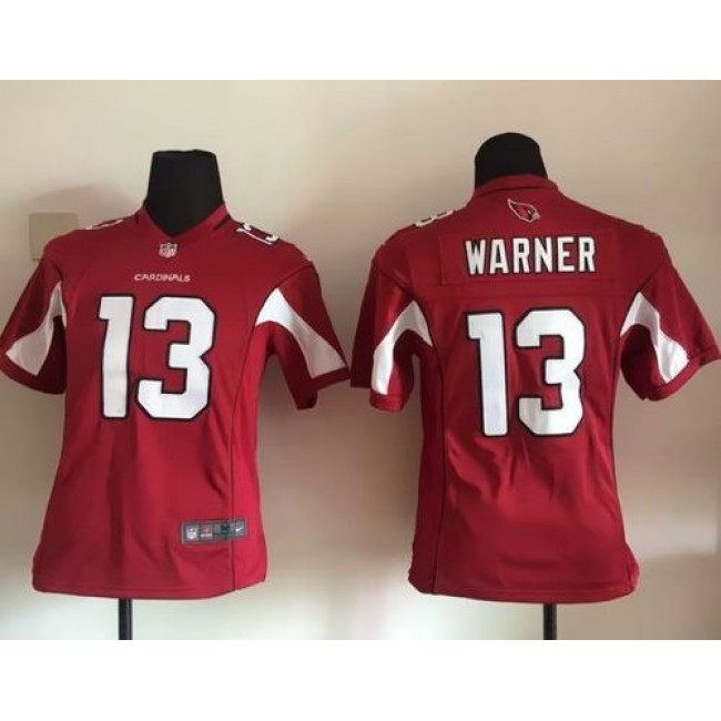 Arizona Cardinals #13 Kurt Warner Red Team Color Youth Stitched NFL Elite Jersey