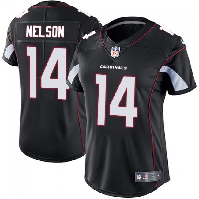Women's Cardinals #14 JJ Nelson Black Alternate Stitched NFL Vapor Untouchable Limited Jersey