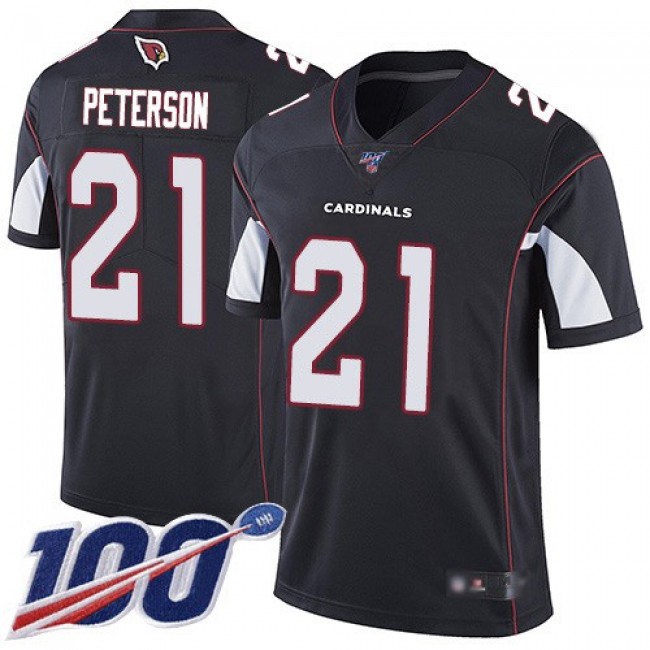 Nike Cardinals #21 Patrick Peterson Black Alternate Men's Stitched NFL 100th Season Vapor Limited Jersey