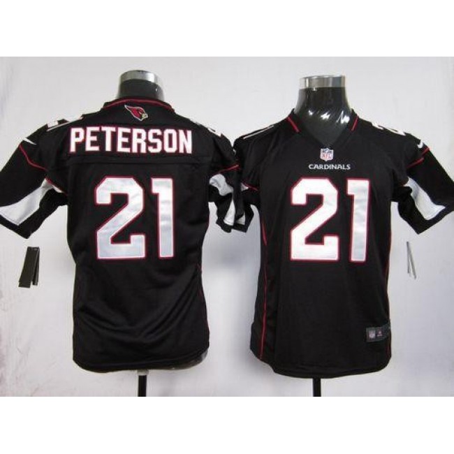Arizona Cardinals #21 Patrick Peterson Black Alternate Youth Stitched NFL Elite Jersey