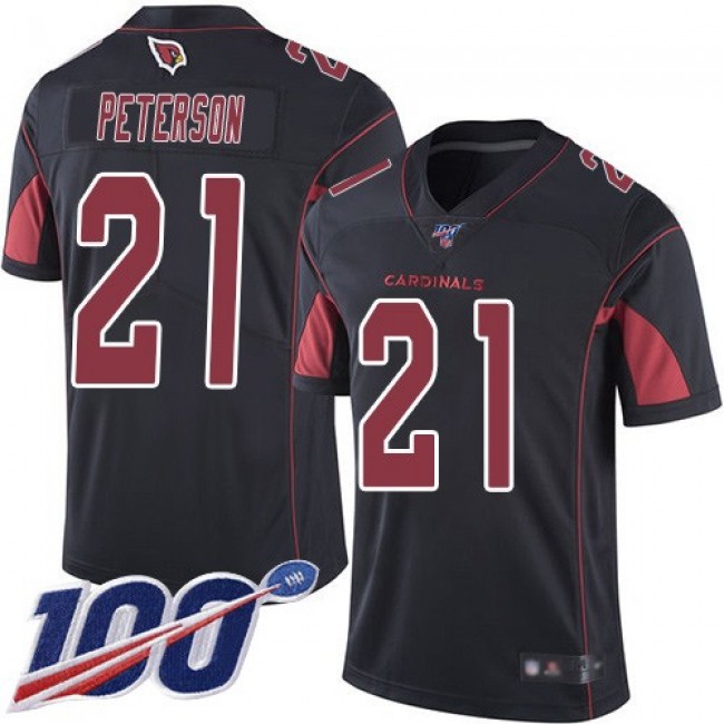 Nike Cardinals #21 Patrick Peterson Black Men's Stitched NFL Limited Rush 100th Season Jersey