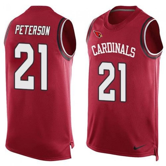 Nike Cardinals #21 Patrick Peterson Red Team Color Men's Stitched NFL Limited Tank Top Jersey