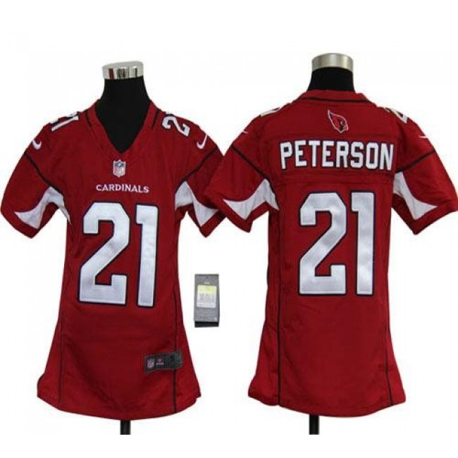 Arizona Cardinals #21 Patrick Peterson Red Team Color Youth Stitched NFL Elite Jersey