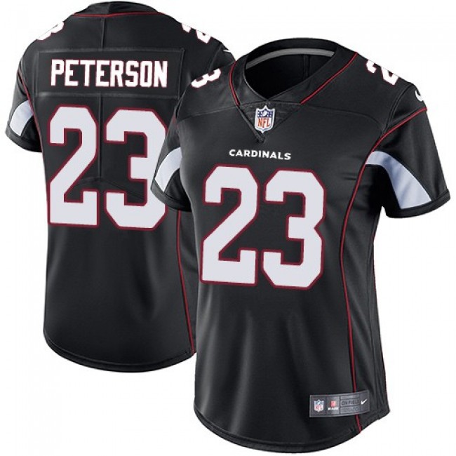 Women's Cardinals #23 Adrian Peterson Black Alternate Stitched NFL Vapor Untouchable Limited Jersey