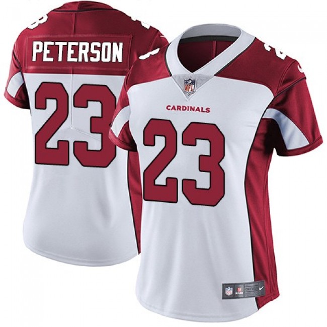 Women's Cardinals #23 Adrian Peterson White Stitched NFL Vapor Untouchable Limited Jersey