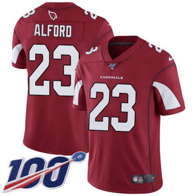 Nike Cardinals #23 Robert Alford Red Team Color Men's Stitched NFL 100th Season Vapor Limited Jersey