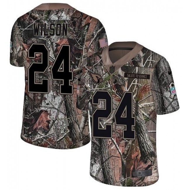 Nike Cardinals #24 Adrian Wilson Camo Men's Stitched NFL Limited Rush Realtree Jersey