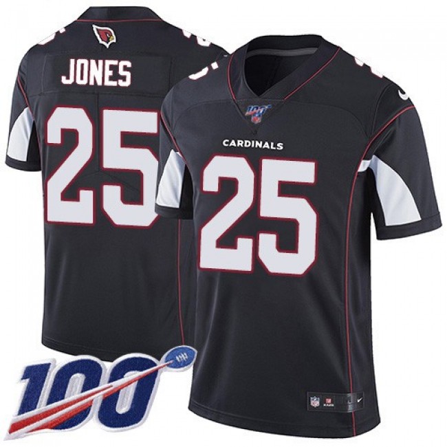 Nike Cardinals #25 Chris Jones Black Alternate Men's Stitched NFL 100th Season Vapor Limited Jersey
