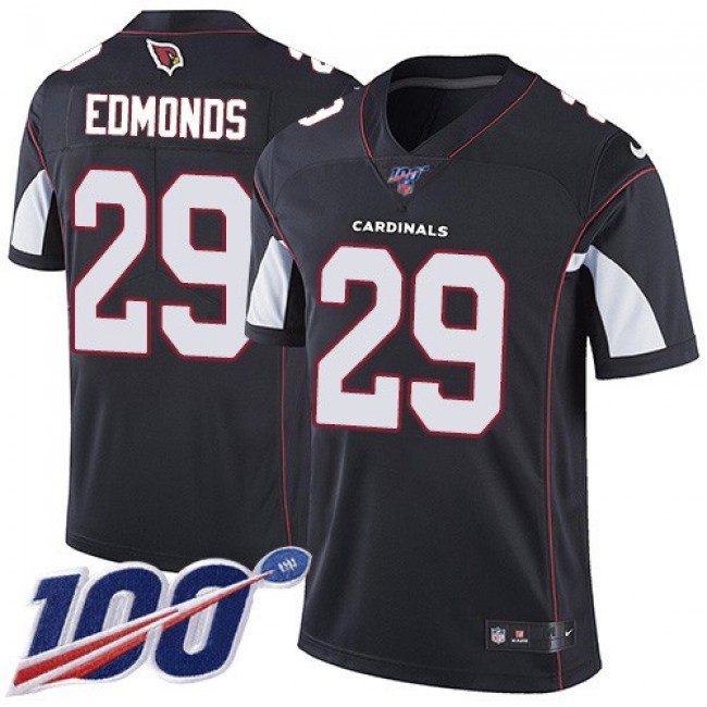 Nike Cardinals #29 Chase Edmonds Black Alternate Men's Stitched NFL 100th Season Vapor Limited Jersey