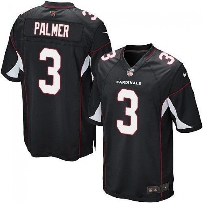 Arizona Cardinals #3 Carson Palmer Black Alternate Youth Stitched NFL Elite Jersey