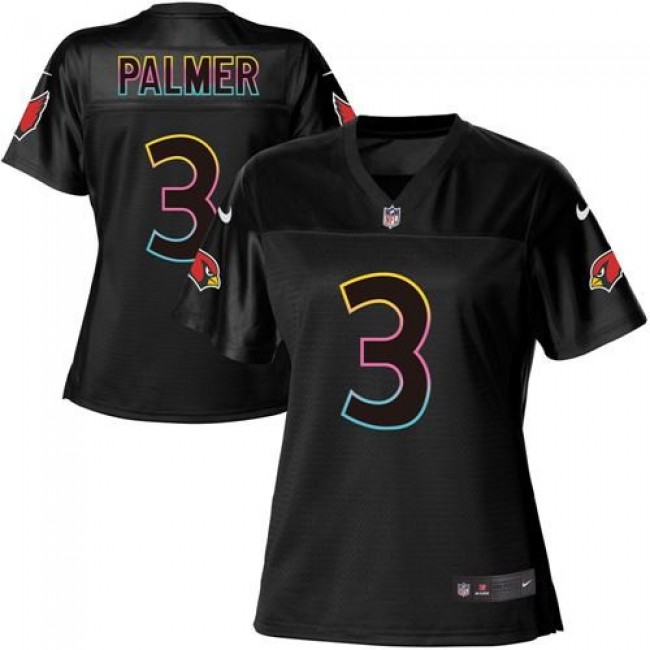 Women's Cardinals #3 Carson Palmer Black NFL Game Jersey