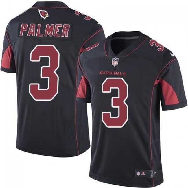 Arizona Cardinals #3 Carson Palmer Black Youth Stitched NFL Limited Rush Jersey