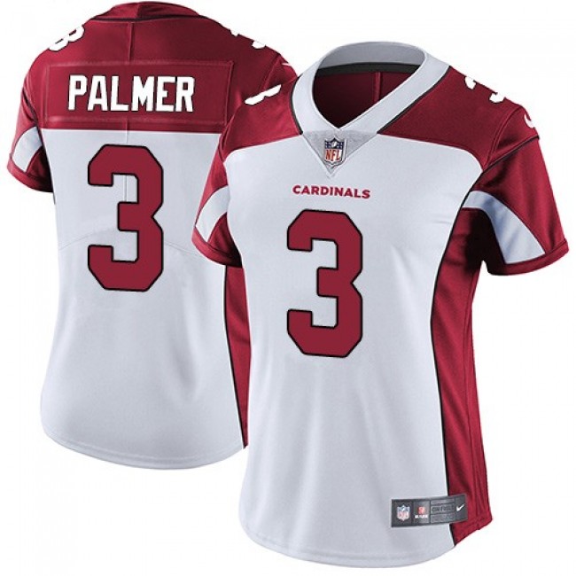 Women's Cardinals #3 Carson Palmer White Stitched NFL Vapor Untouchable Limited Jersey