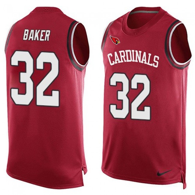 Nike Cardinals #32 Budda Baker Red Team Color Men's Stitched NFL Limited Tank Top Jersey