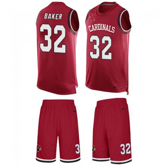 Nike Cardinals #32 Budda Baker Red Team Color Men's Stitched NFL Limited Tank Top Suit Jersey