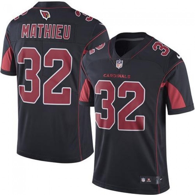 Arizona Cardinals #32 Tyrann Mathieu Black Youth Stitched NFL Limited Rush Jersey