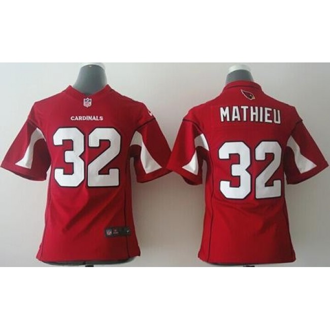 Arizona Cardinals #32 Tyrann Mathieu Red Team Colorh Youth Stitched NFL Elite Jersey