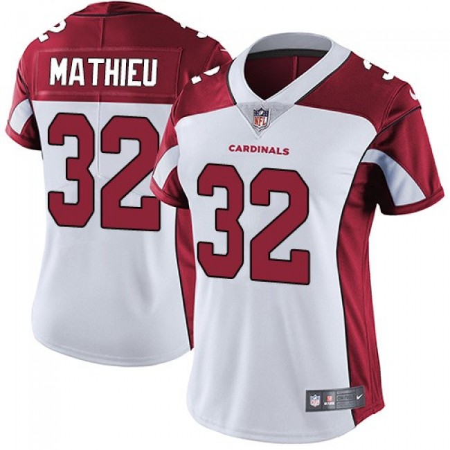 Women's Cardinals #32 Tyrann Mathieu White Stitched NFL Vapor Untouchable Limited Jersey