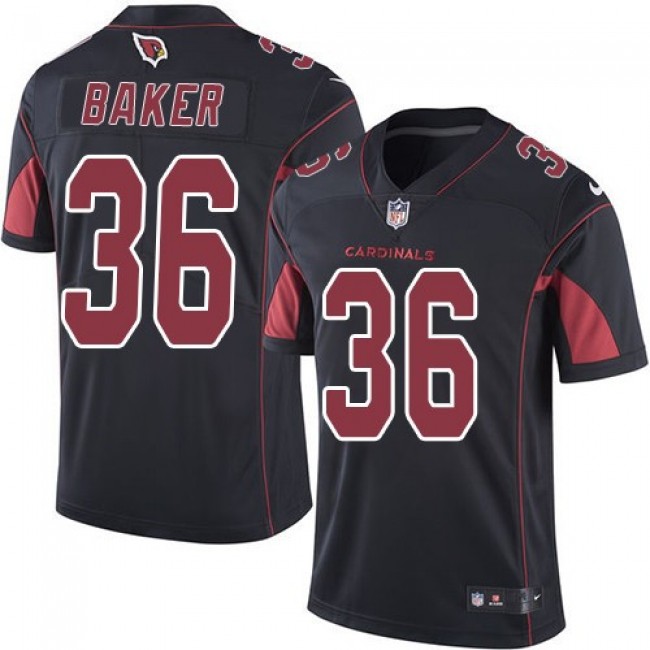 Arizona Cardinals #36 Budda Baker Black Youth Stitched NFL Limited Rush Jersey