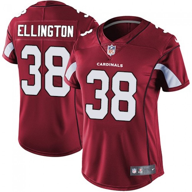 Women's Cardinals #38 Andre Ellington Red Team Color Stitched NFL Vapor Untouchable Limited Jersey
