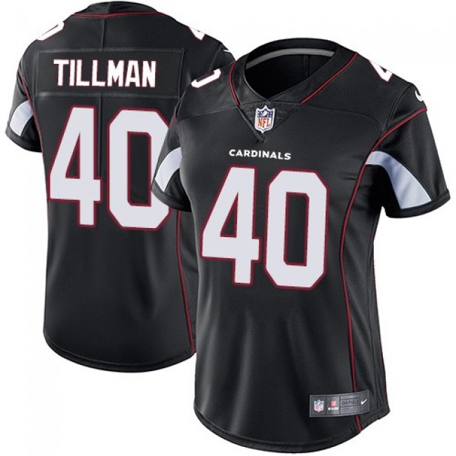Women's Cardinals #40 Pat Tillman Black Alternate Stitched NFL Vapor Untouchable Limited Jersey