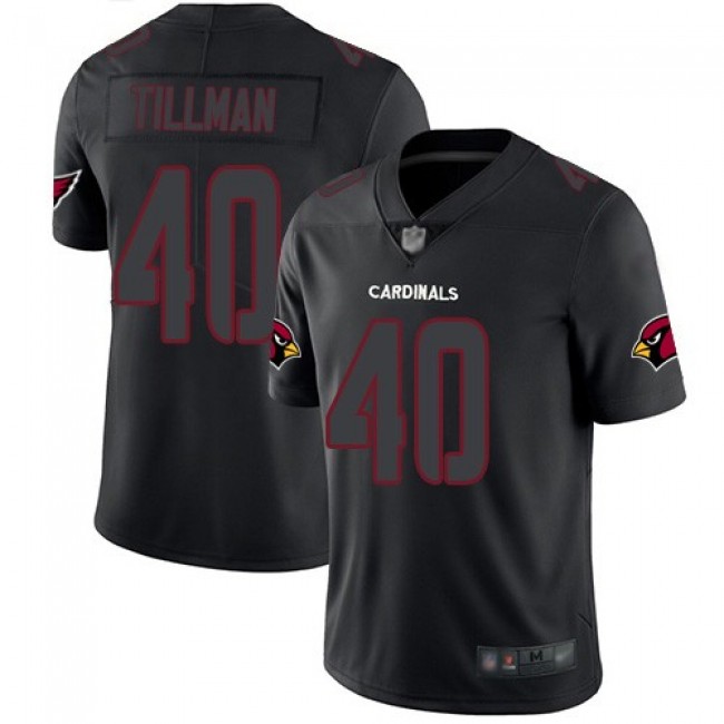 Nike Cardinals #40 Pat Tillman Black Men's Stitched NFL Limited Rush Impact Jersey