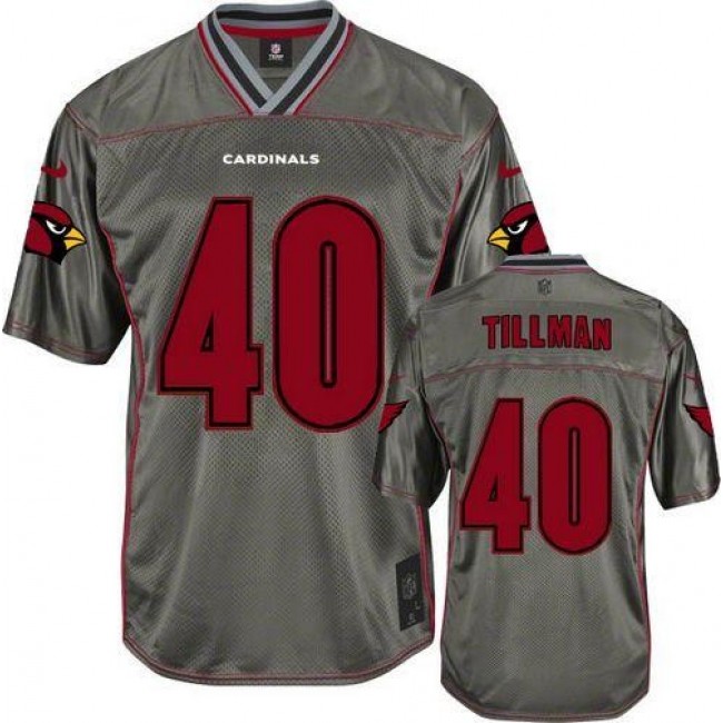 Arizona Cardinals #40 Pat Tillman Grey Youth Stitched NFL Elite Vapor Jersey