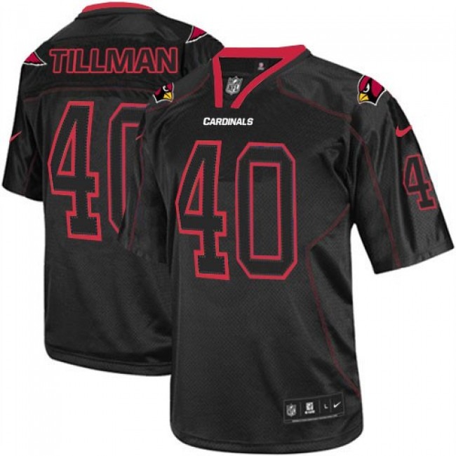 Nike Cardinals #40 Pat Tillman Lights Out Black Men's Stitched NFL Elite Jersey
