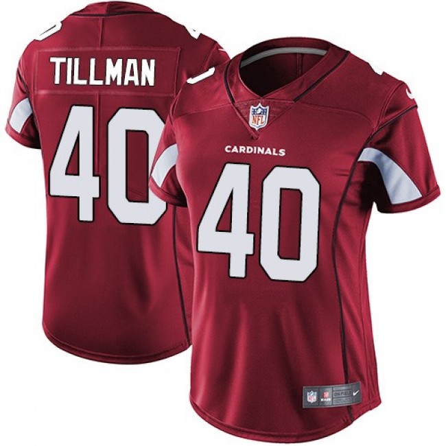 Women's Cardinals #40 Pat Tillman Red Team Color Stitched NFL Vapor Untouchable Limited Jersey