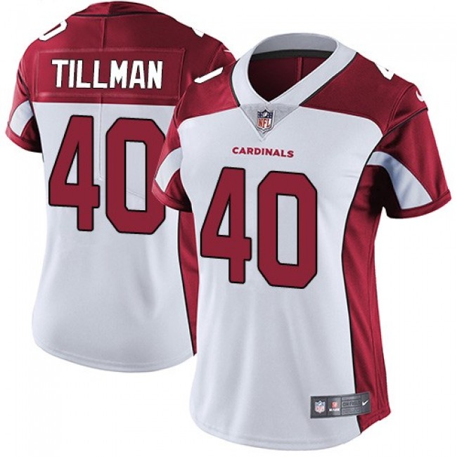Women's Cardinals #40 Pat Tillman White Stitched NFL Vapor Untouchable Limited Jersey