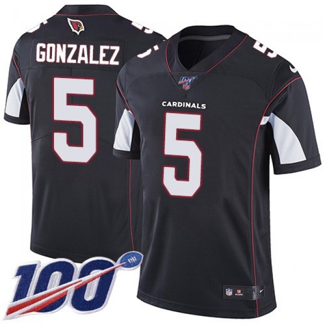 Nike Cardinals #5 Zane Gonzalez Black Alternate Men's Stitched NFL 100th Season Vapor Limited Jersey