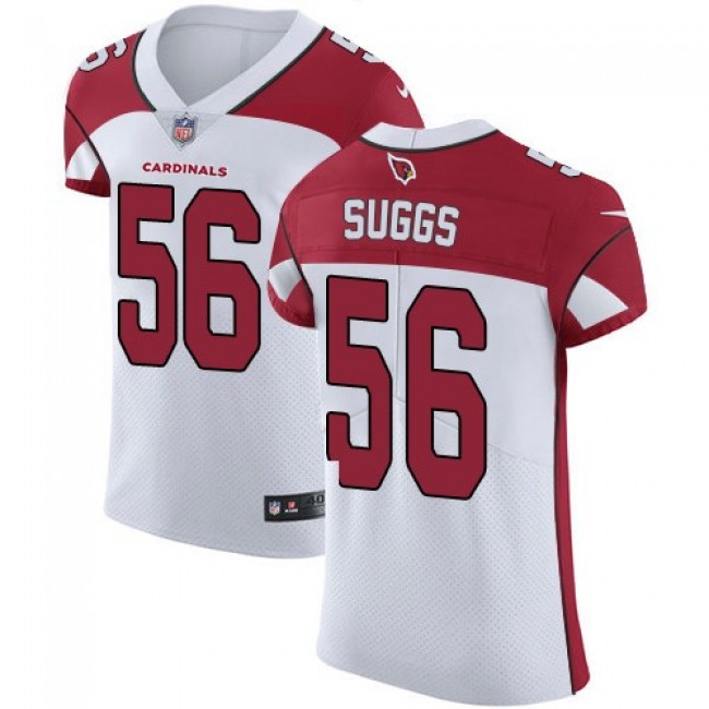 Nike Cardinals #56 Terrell Suggs White Men's Stitched NFL Vapor Untouchable Elite Jersey