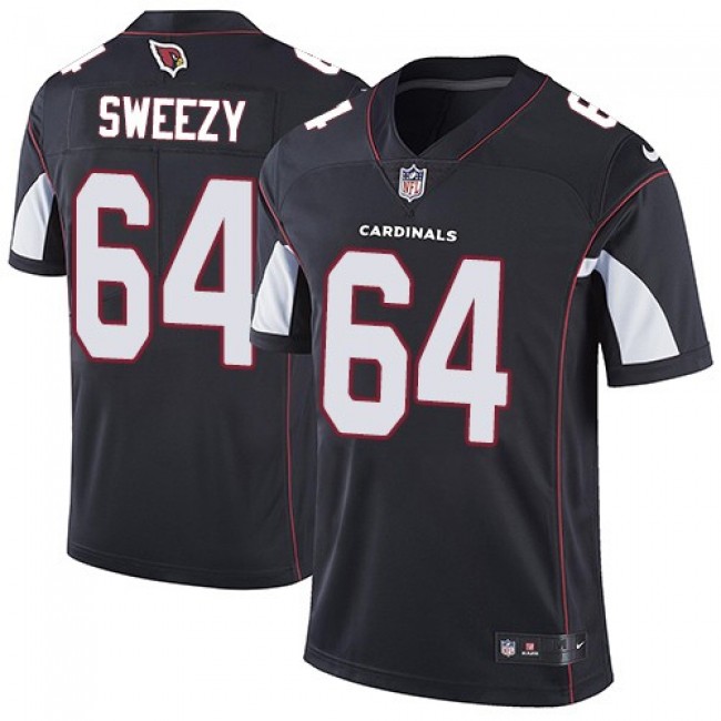 Nike Cardinals #64 J.R. Sweezy Black Alternate Men's Stitched NFL Vapor Untouchable Limited Jersey